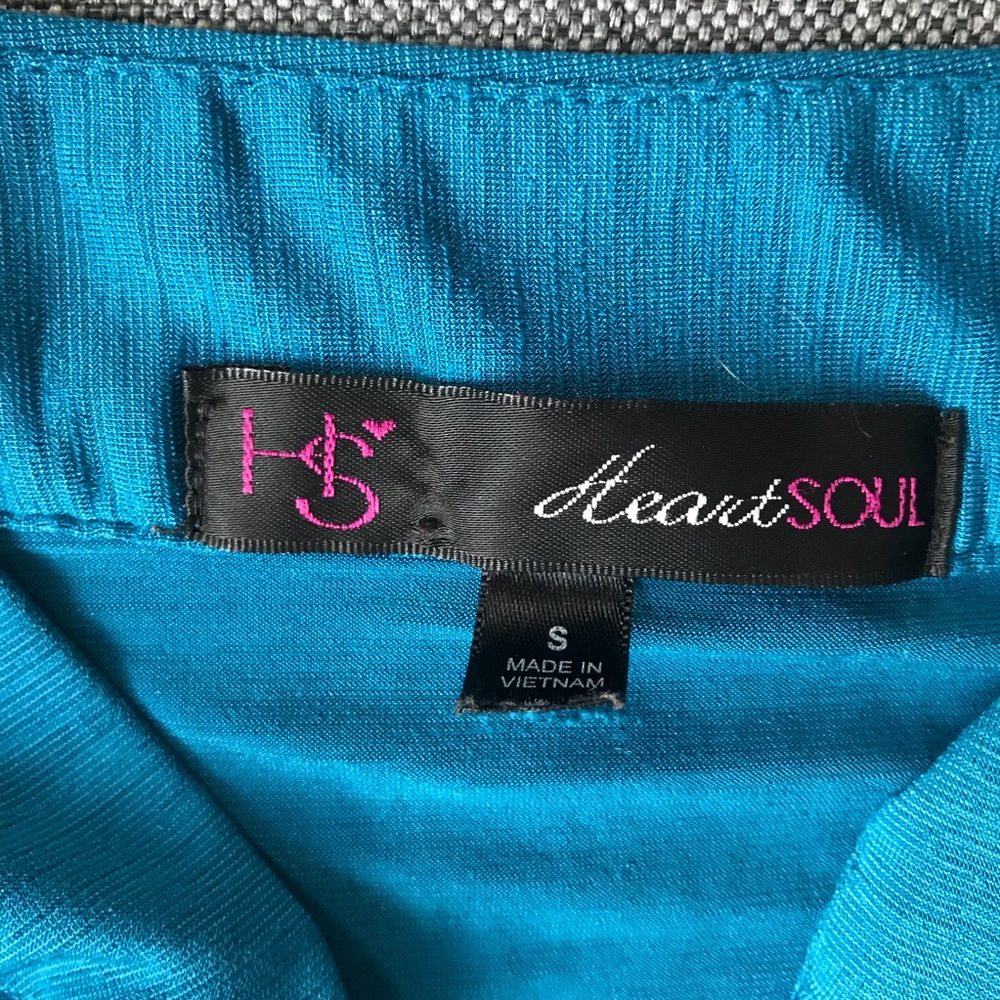Blue Ruffle Blouse - Picture 3 of 3
